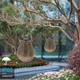 thumbnail image 3 of OUTAD Hanging Brown Solar Lantern Iron Lamp Ornament Solar Light Projection Lamp Solar Garden Light Tree Yard Decoration, 3 of 5