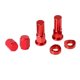 thumbnail image 5 of 6 piezas de arandelas de tuercas de bloqueo rojo y espaciador de Sunnimix Tapa de la tuerca de bloqueo del vástago de la válvula del neumático, 5 of 6