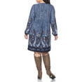 thumbnail image 3 of White Mark Women's Plus Size Apolline Embroidered Sweater Dress, 3 of 4