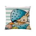 thumbnail image 2 of Fundas de cojín de Pascua, funda de almohada, regalo de primavera, suave y duradera, decoración de cojín de 18x18 pulgadas, Juego de 4 para el A, 2 of 8
