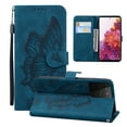 thumbnail image 4 of Dteck Galaxy A32 5G Wallet Case, [Butterfly & Flower Embossed] PU Leather Wallet Case Flip Protective Phone Cover with Card Slots and Kickstand for Samsung Galaxy A32 5G, Red, 4 of 5