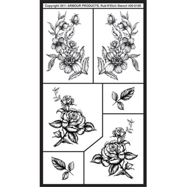 130451 Rub N Ft Etch Glass Etching Stencils 5 In X 8 In 1 Pkg how-to-make-glass-etching-stencils-semigloss-design