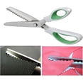 thumbnail image 5 of ZHUYING 2 pack Green Pinking Shears Comfort Grips Crafts Zig Zag Cut Sewing Scissors,Professional Handheld Dressmaking, 5 of 6