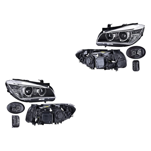 Par de Faros X1 2013 A 2015 Bmw Eléctrico P/Foco Xenón C/Leds DEPO .