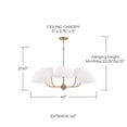 thumbnail image 2 of Capital Lighting - Welsley - 8 Light Chandelier In Contemporary Style-21.5, 2 of 7