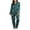 Green, variant on Gift TIMIFIS Satin Pajamas for Women Long Sleeve Sleepwear Soft Silk Loungewear Pjs Set Comfy Casual Loungewear Plus Size Night Sleep - Spring/Summer