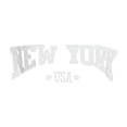 thumbnail image 4 of Goindgs Sweatshirts for Women "New York" Letter Print Oversized Sweatshirt Crew Neck Top Long Sleeve Workout Fall Clothes Women's Hoodless Sweatshirts Light Blue S, 4 of 4