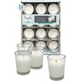 thumbnail image 5 of Hyoola Unscented 12 Hour White Votive Candles in Clear Glass Cups, Paraffin Wax with Cotton Wicks, 12-Pack, 5 of 6