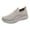 Khaki, variant on Men's Platform Walking Shoes Breathable Slip on Tennis Shoes Comfortable Non Slip Athletic Work Sneakers Brown Size 10