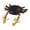 Coffee color-large, variant on Floating Crabs Baits with Jigs Head Lures, Saltwater Fishing Swimbait, Durablity Artificial Soft Lure for Outdoor