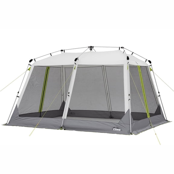 CORE 12' x 10' Instant Screen House Shelter for Tailgating & Camping, Gray