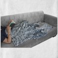 thumbnail image 6 of Winter Soft Flannel Fleece Throw Blanket, Ski Themed Snowy Road Cold Parts of the World Footprints Colorado United States, Cozy Plush for Indoor and Outdoor Use, 50" x 60", Black White, by Ambesonne, 6 of 6