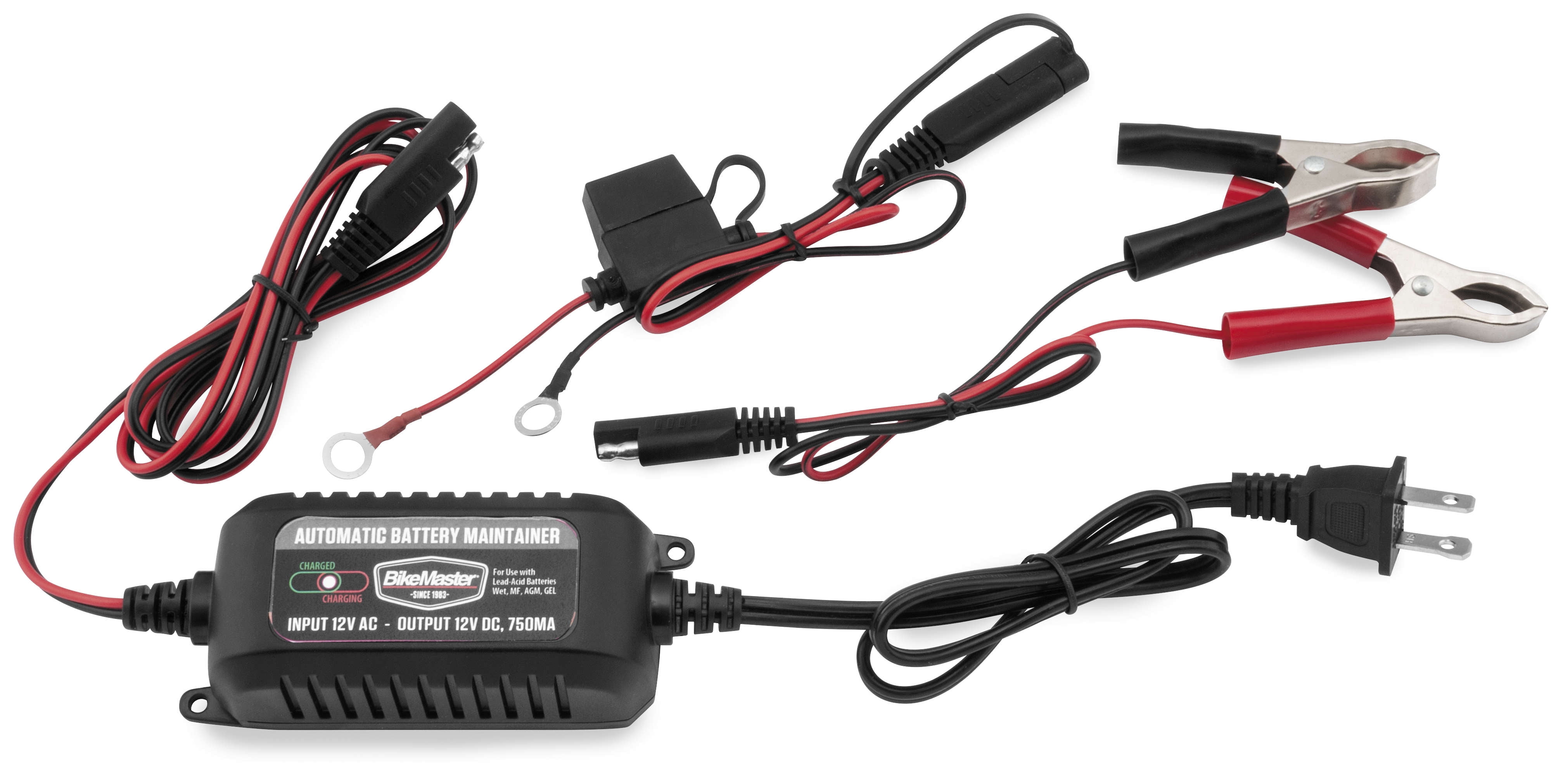 BikeMaster 750MA Battery Charger/Maintainer TE40237