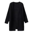 thumbnail image 6 of Yokua Women's Open Front Waffle Knit Cardigan Chunky Knit Sweater Long Sleeve Cozy Knit Outerwear Cute Baggy Coats Warm Tops, 6 of 8
