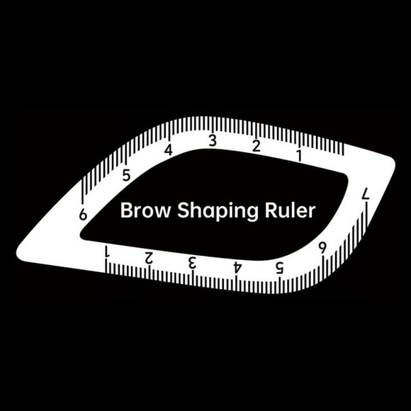 Regla para dar forma cejas, regla para cejas, para principiantes, profesional, portátil, resistente, guía de dibujo rápido y fácil de usar para Estilo A