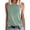 Dark Green, variant on Ladies Solid Color Vest Sleeveless Summer T Shirt Round Neck Top Berry Top Women 2XL