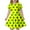 Yellow, variant on Girl's Dresses Children's Fashion Polka Dot Print Slim Short Sleeve Kids Clothes