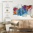 thumbnail image 4 of Elephant Stock What Dreams Look Like Wall Art - Horizontal Multi Panel Canvas - Living Room Wall Decor - Abstract Multi Panel - Blue And Red Decor By Wild Apple Portfolio - 30" x 18", 4 of 4