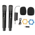 thumbnail image 1 of Microphone professionnel sans fil UHF dynamique noir pour la maison, 1 of 4