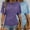 Purple + Sky Blue, variant on MORTTIC 2 Pack Women's Summer Casual Tees - Stylish Solid Color Short Sleeve Tops for Everyday Wear