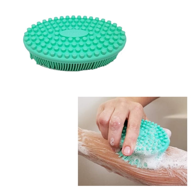 Fiudx Exfoliate Suave, Masajeador Diario y Protuberancia, Cepillo Corporal Anticelulítico, Limpiador Facial, Apto Ducha y Baño, Apto para Todas Las Edades, Diseño Higiénico.