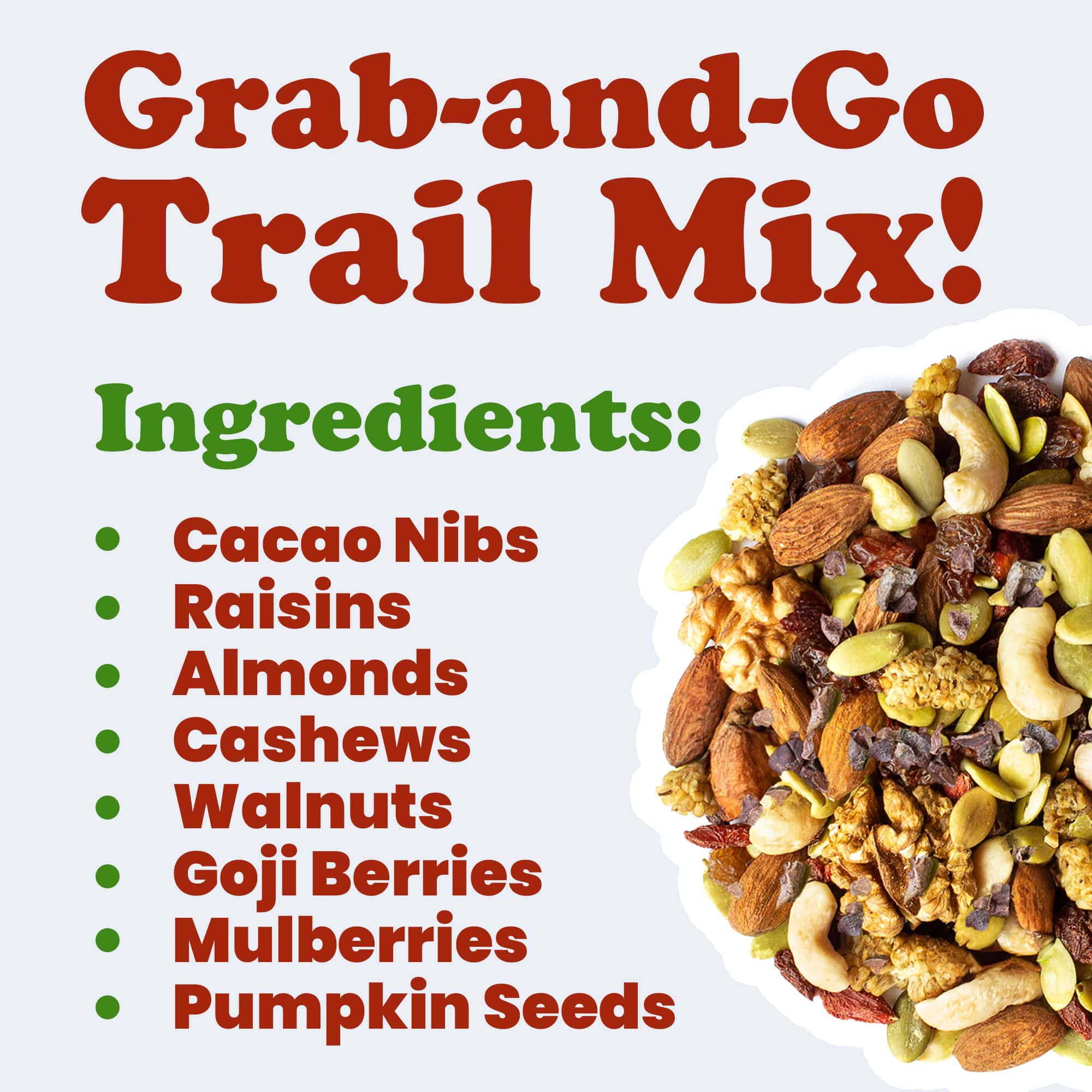 Organic Raw Munchies Snack Mix, 1 Pound - Non-GMO, Raw, Vegan - by Food to Live
