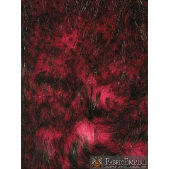 Faux Fur Long Pile ALASKAN HUSKY FUCHSIA Fabric/ 60" Wide / Sold by the yard