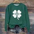 thumbnail image 5 of Lorytime St. Patricks Day Cute Sweatshirts for Teen Girls Trendy Long Sleeve Crewneck Tops Patterned Pullover Outerwear, 5 of 5