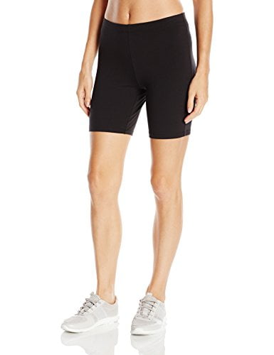 hanes women's stretch jersey bike shorts