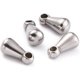 thumbnail image 1 of 20 colgantes de metal con forma de gota, de acero inoxidable 304, extensor de cadena, color acero inoxidable., 1 of 3