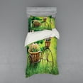 thumbnail image 2 of Ambesonne Flower Bedding Set 4 Pcs, Vintage Ivy Frame, Queen, Multicolor, 2 of 3
