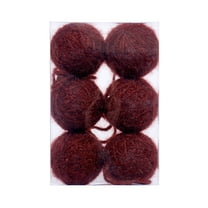 SLYNSHome 6Pcs Christmas Tree Balls Ornaments Coffee Christmas Hanging Balls Xmas Tree Ornaments Bulbs for Wedding Anniversary Party