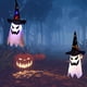 thumbnail image 4 of De Farolillos Colgantes De Fantasma De Halloween, Lámpara De Sombrero De Mago, Luces De Cara De Fantasma, Sombrero De Bruja Brillante Que Funciona Con Batería Para Decoración De Jardín 2 Uds. Yuarrent HA037307-00, 4 of 6