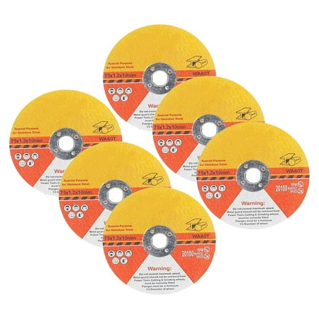 

6Pcs 75Mm Circular Resin Saw Blade Grinding Wheel Cutting Disc For Angle Grinder