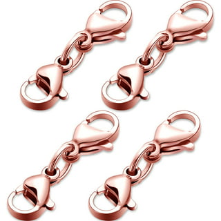 22 Pieces Clasp Small Locking Jewelry Clasps Multiple Sizes and Styles  Round and Cylindrical for Necklace Making Girls
