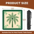 thumbnail image 2 of Mahjong Mat 31.5" x 31.5" Green Palm Tree Tropical Leaves Decorative Border Non-Slip Noise Reduction American Mahjong Tiles Table Cover for Dominoes Poker Card Board Games Gift, 2 of 8