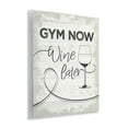 thumbnail image 4 of Stupell Industries Gym Now Wine Later Food & Beverage Painting Unframed Art Print Wall Art, 11 x 14, 4 of 8