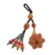thumbnail image 1 of Llavero Tejido A Mano, Llavero De Madera De Melocotón Con Forma De Flor Portátil Para Mochila Para Bolso, 1 of 7