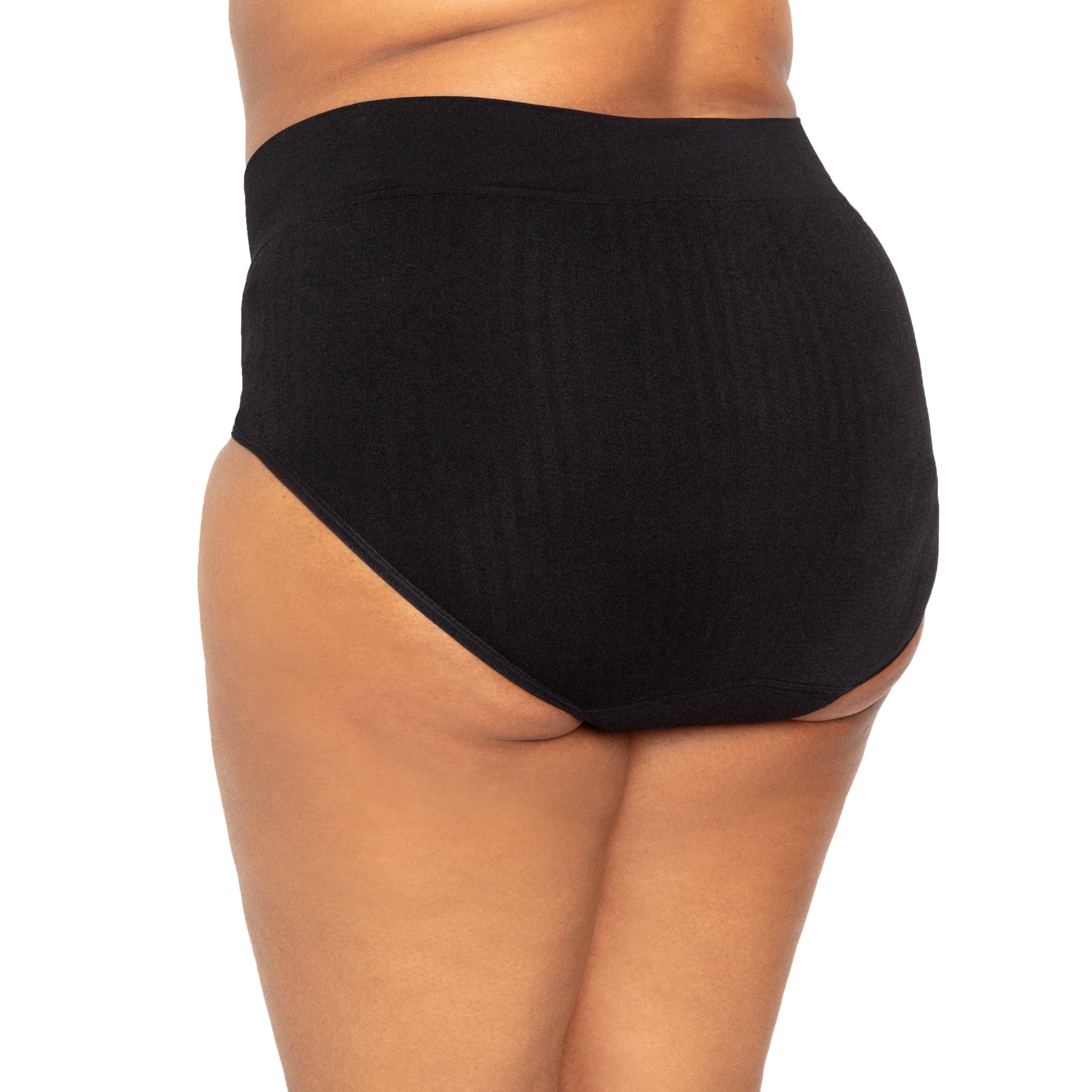 The Period Company. Sporty Stretch High Waisted, Period Underwear for Heavy Flows, Black