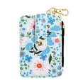 thumbnail image 1 of Hearth & Gear Vertical Zipper Card Holder Keychain Slim Bifold Wallet With Secure Pocket And Metal Hook For Easy Carry, 1 of 4