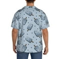 thumbnail image 3 of Kdxio Men's Hawaiian Shirt for Men Short Sleeve Shirt Cute Ice Cream Summer Casual Holiday Beach Button Down T-Shirts, 3 of 7