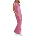 thumbnail image 4 of Conjunto Deportivo PRETTYGARDEN 2 Piezas Top Suelto y Pantalón XXL Rosa, 4 of 8