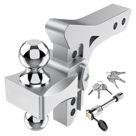 Adjustable Trailer Hitch -6 Inch Drop Hitch (Fits 2-Inch Receiver), 21,500 LBS