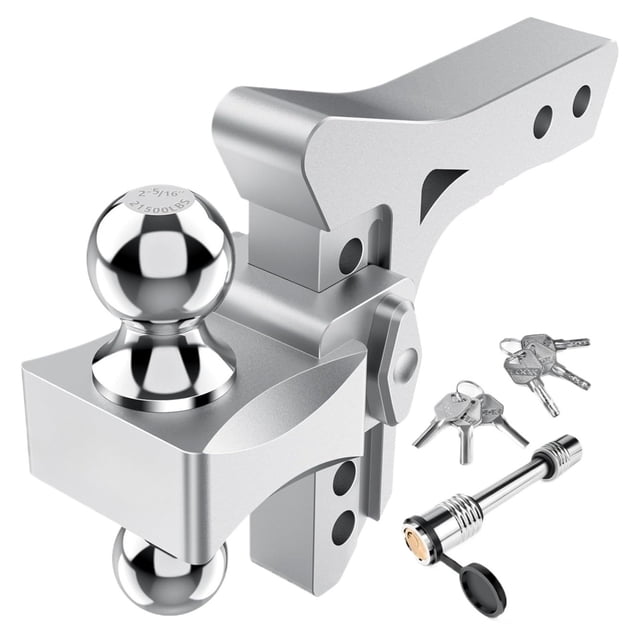 Adjustable Trailer Hitch -6 Inch Drop Hitch (Fits 2-Inch Receiver), 21,500 LBS