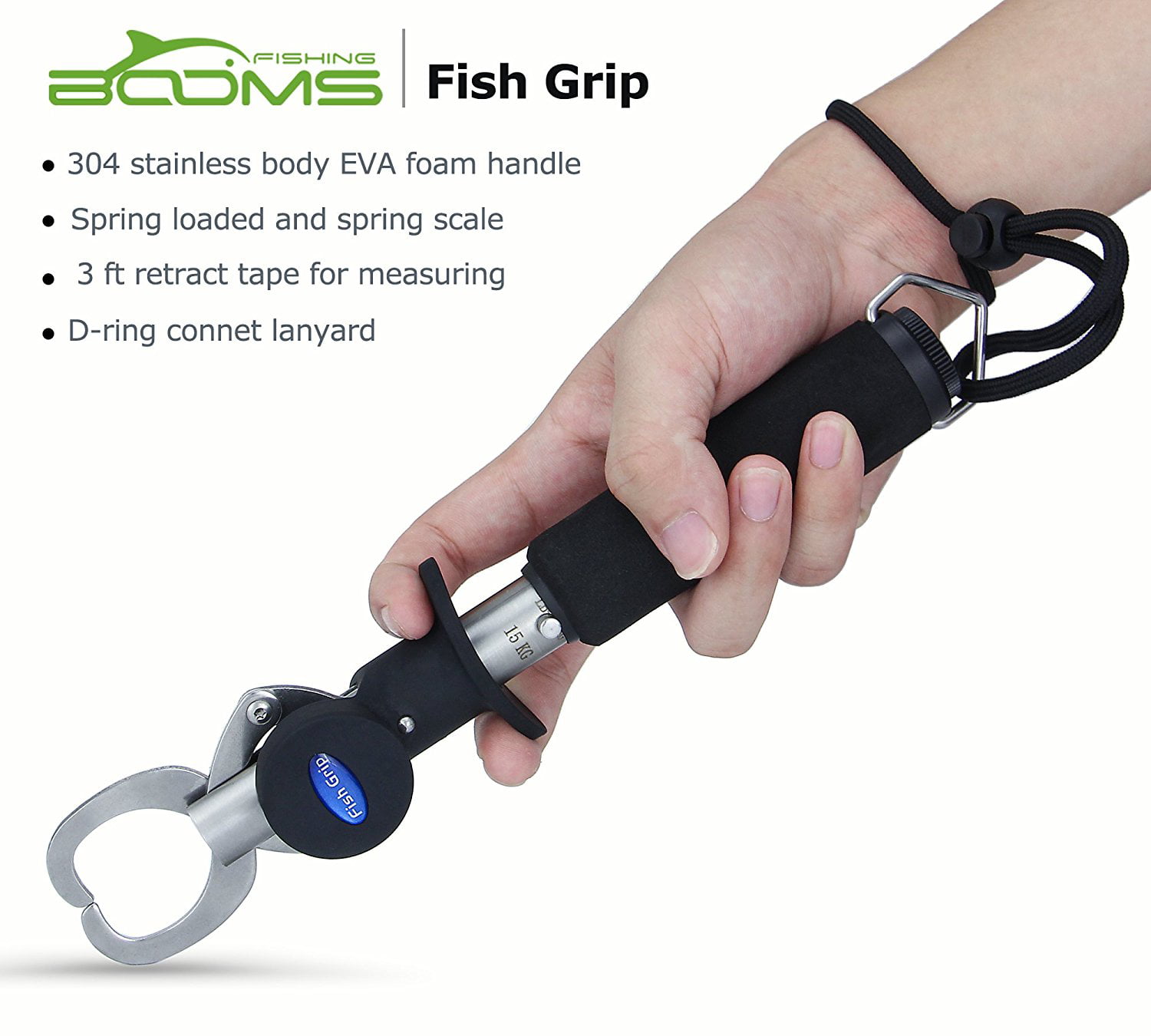 Booms Fishing G1 Fish Gripper Grip and Hold with Tight 3 Sizes Available 