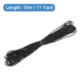 thumbnail image 2 of Uxcell Twisted Cord Trim 11 Yard 0.08 inch 3-Ply Twine Braided Rope Shiny Thread String for Craft Gift Bag Curtain Black, 2 of 7
