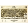 thumbnail image 2 of Unknown 24x17 White Modern Wood Framed Museum Art Print Titled - Staunton Virginia - 1891, 2 of 4