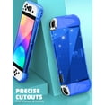thumbnail image 3 of Mumba Case for Nintendo Switch OLED 2021, [Thunderbolt Series] Protective Glitter Bling Cover with TPU Grip Compatible with Nintendo New Switch OLED 7 Inch Console and Joy-Con Controller (Blue), 3 of 8