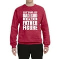 thumbnail image 2 of Wild Bobby, It's Not a Dad Bod, It's a Father Figure Funny Gift Dad, Papa Father's Day, Unisex Crewneck Graphic Sweatshirt, Vintage Heather Red, 2XL, 2 of 3