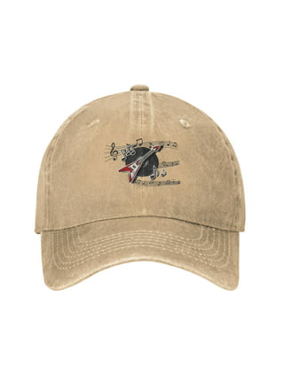Vintage Bass Clef Bass Guitar Funny Guitar Player Gift Baseball Hats for Men  Black Trucker Hat Fishing Hat Dad Hat 